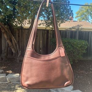 Vintage Coach Ergo Hobo Shopper Leather 9035 Brown Mahogany